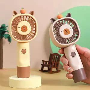 Quạt Mini cầm tay Capybara Quạt cầm tay Capybara Quạt USB 5 cấp | Dụng cụ làm mát cầm tay có thể sạc lại cho shop du lịch gia đìnhidaevn