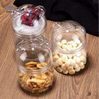 ELBBKG Guazi Nut Hộp Bảo Quản Hoạt Hình Gấu Bảo Quản Chai Kẹo Thực Phẩm Có Thể Sna Acrylic Dễ Thương Kín Lon Bánh Quy Có Thể Món Tráng Miệng Bảo Quản Mới