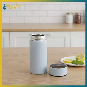 Bình nước cách nhiệt chân không bằng thép không gỉ thông minh BVY 200ml có màn hình hiển thị nhiệt độ Bình giữ nhiệt chống rò rỉ cho phòng tập thể dục, du lịch đi học.