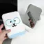 Gương gấp mini nền trắng họa tiết mắt kính chó đơn giản phong cách tối giản