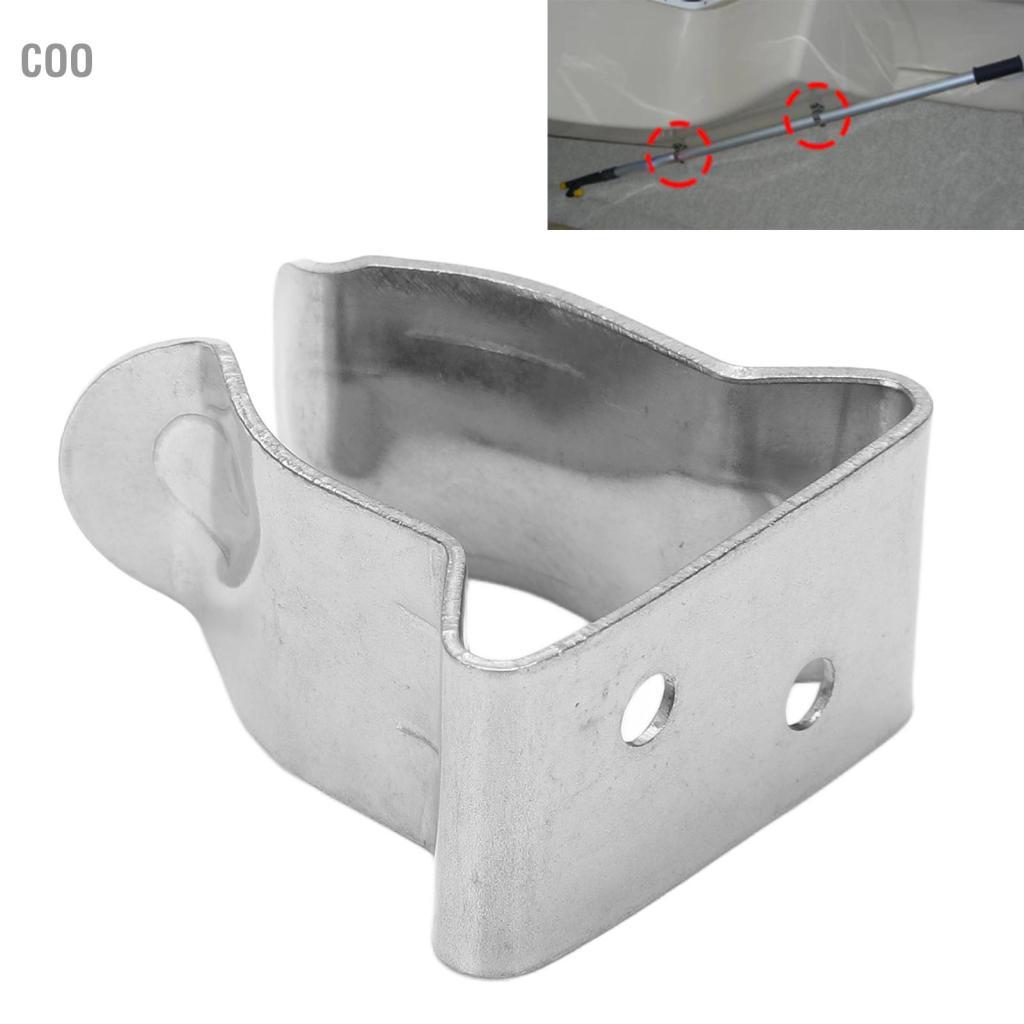 coo Aramox Marine Hook Spring Kẹp Thép không gỉ Kẹp Giá đỡ Giá đỡ Kẹp Bạc có thể điều chỉnh cho Phụ kiện Thuyền Du thuyền Ca nô (2938S)