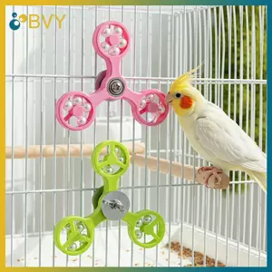 BVY 1 Chiếc Tương Tác Xoay Vẹt Spinner Bánh Xe Lồng Chim Đồ Chơi Làm Giàu Tập Thể Dục Huấn Luyện Nhai Và Chơi.