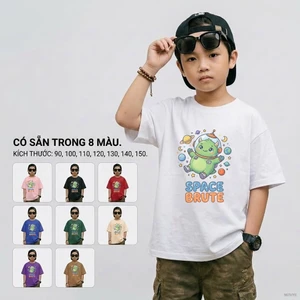 Áo thun bé trai in hình cute, thời trang, dễ phối đồ, cho bé 2-12 tuổi