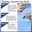 2X Magic Car Scratch Removal Pen cho, Hoạt động trên mọi màu sắc để sửa vết xước Bút xoáy và bút phục hồi