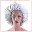 JRP Mũ Ngủ Đêm Lớn Tóc Bonnet Mũ Đầu Satin Dây Rộng Điều Chỉnh Mũ JRP