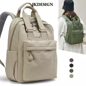Túi đeo vai JKDESIGN, Túi đựng máy tính xách tay nhẹ màu trơn, Túi xách tay hành lý nhiều lớp chống thấm nước bằng vải thời trang