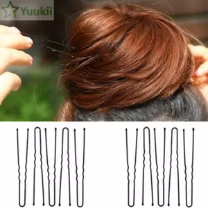 YUUKII 50 Chiếc Kẹp Tóc Sóng Quà Tặng Hợp Kim Hình Chữ U