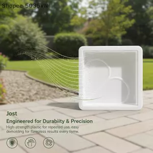 {AKIN} Khuôn vỉa hè sân vườn Máy làm vành nhựa Khuôn bê tông cho vỉa hè đường bãi cỏ DIY Tạo lối đi độc đáo {a}