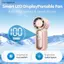 Quạt Turbo cầm tay Mini có màn hình kỹ thuật số LED Thiết bị làm mát di động USB có thể điều chỉnh 3 tốc độ cho văn phòng du lịch mùa hè Đẹp