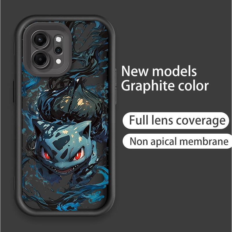 Ốp Lưng Cho OPPO Reno 6 8 10 11 12 13 14 15 F Pro Hoạt Hình Silicon Mềm TPU Pikachu Bulbasaur Pokémon Angel Eye Vỏ Điện Thoại Chống Sốc