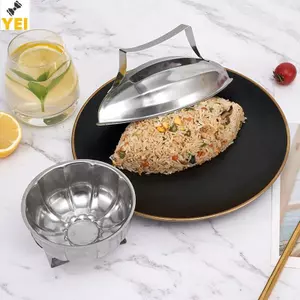 < YEI > Khuôn Onigiri hình quả bí ngô bằng thép không gỉ có tay cầm Khuôn nướng bánh hình Pawpaw Nhà hàng nhà bếp Mới