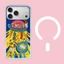 Ốp điện thoại cứng hình phi thuyền hoạt hình từ tính cho iPhone 17 16 Pro 15 14 Pro Max Vỏ bảo vệ mờ mờ mờ trong suốt