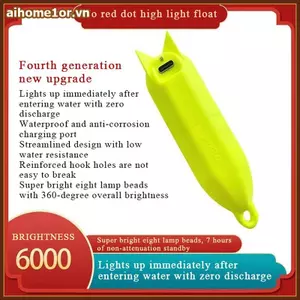 AIHOM Siêu Sáng 360° Đèn câu cá ban đêm Phao Haiqi để tầm nhìn và bắt đêm tối ưu,