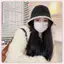 JRP Nữ Colorblo Đan Ngư Dân Mũ Buet - Mùa Đông Ấm Áp Nắp Tai Lông Cừu Lót Beanie Thời Trang Hàn Quốc Cho Đầu Lớn 1PC JRP