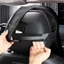 Đệm tựa đầu FANIELLAPOWELL, Gối cổ ô tô Memory Foam Nappa, Gối tựa thoáng khí bằng da PU đa năng màu trơn cho du lịch ô tô