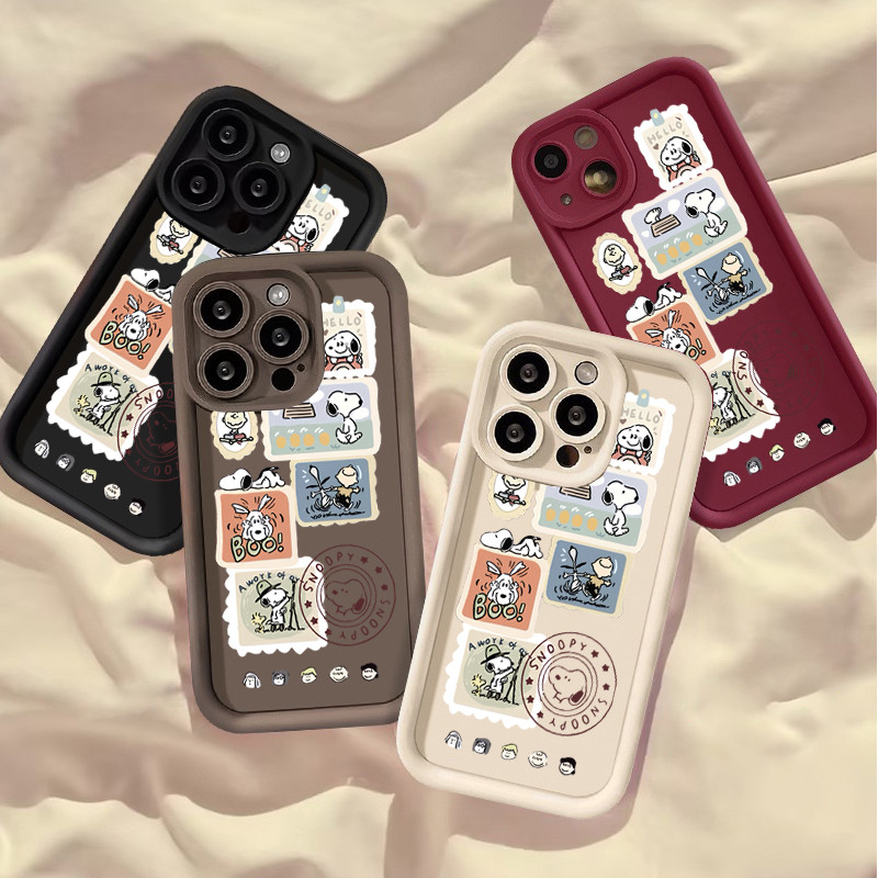Ốp Điện Thoại Snoopy Dễ Thương Cho Motorola MOTO Edge 50 60 70 Pro Fusion Ultra G100 G56 G86 G85 G35 G75 G05 G84 G15 G06 G34 G54 G24 G14 G60 G53 Thời Trang Silicon Mờ Mềm Hoạt Hình