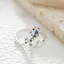 Đơn giản Bò Sát Tình Nhân Thằn Lằn Chỉ Số Nhẫn Kim Cương Đơn Giản Gecko Mở Nhẫn Có Thể Điều Chỉnh