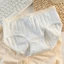 Quần lót Cotton nguyên chất dành cho nữ với họa tiết sọc đơn giản và nơ.