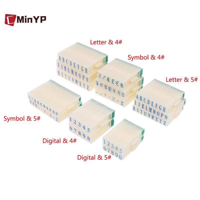 CMinYP Giấy Tem Chữ Số Kỹ Thuật Số Ký Hiệu Con Dấu Chươngbination Mực In Vinh Quang