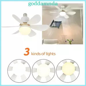 Quạt trần E27 điều khiển từ xa GODD có chức năng bộ nhớ cho phòng ngủ văn phòng tại nhà