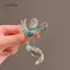 AqToCna Phong Cách Trung Hoa Phượng Hoàng Men Trâm Cài Vintage Gradient sel Phoenix Corsage Đa Năng Sáng Bóng Chân Quần Áo Phụ Kiện Quà Tặng AqToCna