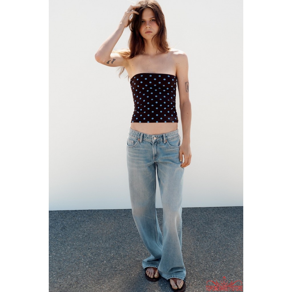 Topone-Áo ống quây dành cho nữ Mùa hè thời trang lệch vai không tay Slim Fit Bandeau