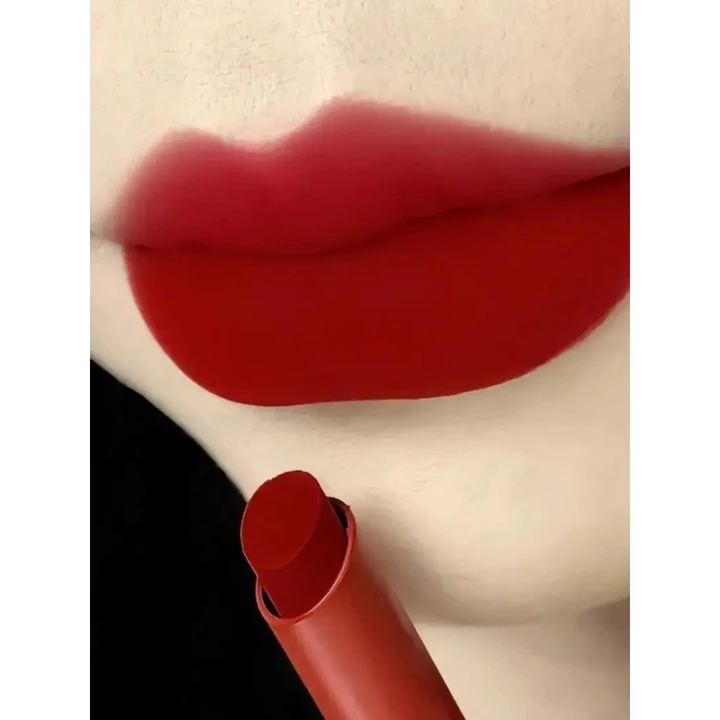 ❈ Son môi đỏ Trung Quốc Đỏ Trắng Retro Con gái Son môi đỏ Matte Lip Glaze Daily Commuter