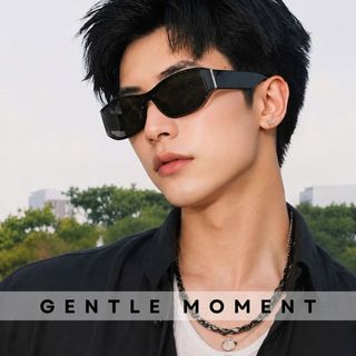 Kính râm gọng vuông GENTLE MOMENT kính mát chống tia UV thời trang nam nữ  thiết kế gọng cao cấp  GMT163