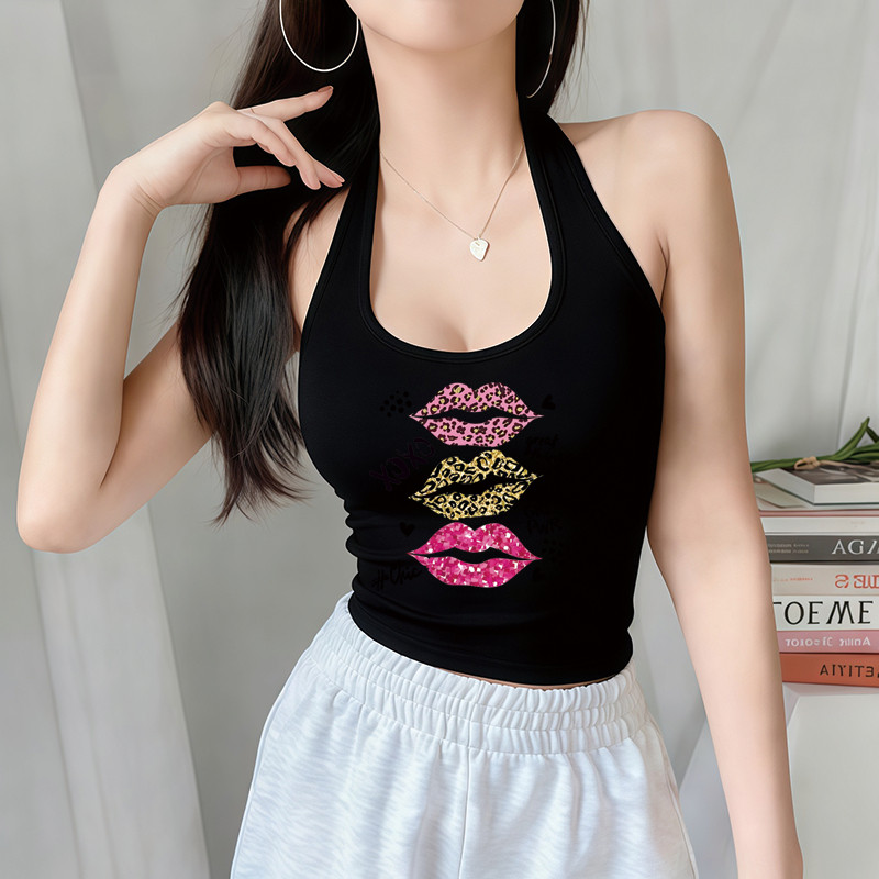 BOOM Áo Baby Tee Nữ Cotton Ôm Body-Áo Thun Ngắn Tay Y2K In Hình PhongCách Mùa Hè, Cổ Tròn Hàng Đầucách hàn quốc phongV83