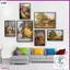 Tranh làng quê Việt Nam cổ, nghệ thuật trang trí Tết, tranh decor phòng fomex 5mm kèm băng keo.