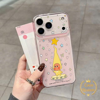 Tương thích cho iPhone 16 17 15 13 14 11 12 Pro Max 14 Plus Full Màn hình Ngôi sao đầy màu sắc Phim hoạt hình Vỏ Corning nhân vật ngôi sao dễ thương