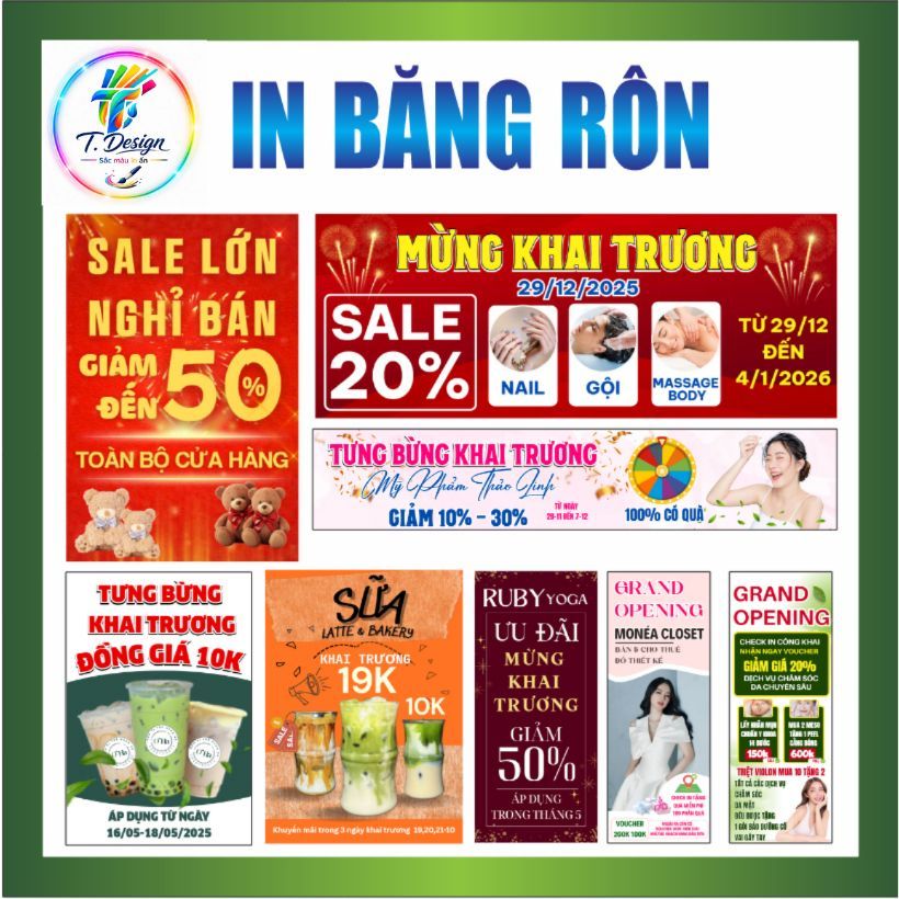 In bạt, in biển quảng cáo. in banner, standee mọi kích cỡ thiết kế miễn phí.