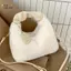 PlumHOUSE Nữ Sang Trọng Túi Xách Ruched Tay Cầm Nhỏ Nữ Đeo Vai Túi Tote Thường Ngày Nửa Mặt Trăng Hobos Túi Mùa Đông VN