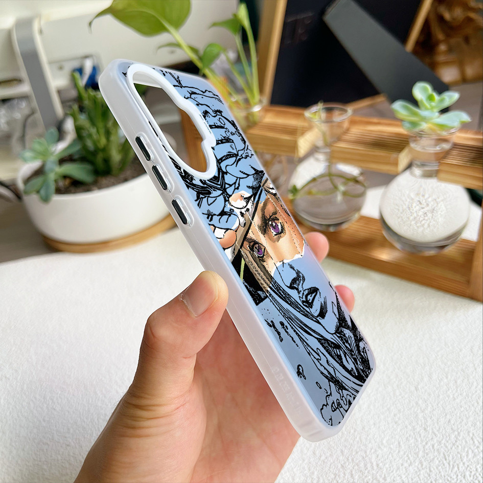 Dành cho Redmi Turbo 5 Max / Turbo 4 Pro / POCO X8 Pro X7 X6 F8 F7 “JOJO ” ”‌Ốp điện thoại viền mềm lưng cứng Gyro "/ Note 15 Pro Mi 15T 14T K90 Pro Redmi chống sốc