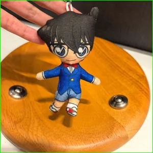 PS1 Thám Tử Lừng Danh Conan Shinichi Kudo Ran Mori Plushie Trừu Tượng Sang Trọng Túi Quyến Rũ Với Dây Uốn Cong Skeleton SP1
