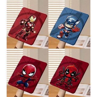 Ốp Lưng Marvel Iron Man Spider-Man cho iPad A16 Air4/5/6/7/8 Pro 11 12.9 Y-fold Avengers cho iPad Gen 12 11 10 9 8 7 6 5