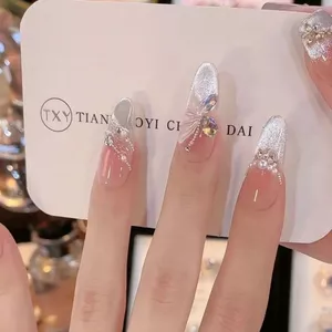 Beyond Wings Shuangfei Miếng Dán Tay Mắt Mèo Tính Khí Quang Trị Liệu Móng Tay Trắng Móng Tay Phong Cách Phù Hợp Với Nhấp Nháy Bướm