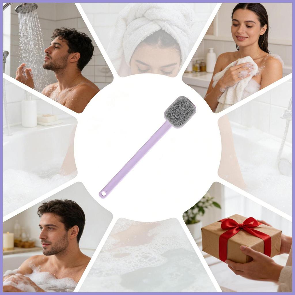 Máy chà lưng vòi hoa sen Tay cầm dài Bàn chải tắm toàn thân Bàn chải tắm cho gia đình Phòng tắm Spa Phòng tập thể dục Khách sạn thói quen hàng ngày mueadsyvn
