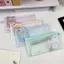 EVA Chống Nước A4 Túi Bảo Quản Túi Dây Kéo Mờ Dung Tích Lớn Dày Học Sinh Giấy Kiểm Tra Trong Mờ Túi Tập Tin Hộp Đựng Bút Chì 0527