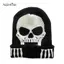 AqToCna Thời Trang Halloween Bộ Xương Ma Găng Tay Mũ Sáng Tạo Dạ Quang Nửa Ngón Tay Full In Ấm Thoáng Khí Găng Tay Quà Tặng AqToCna