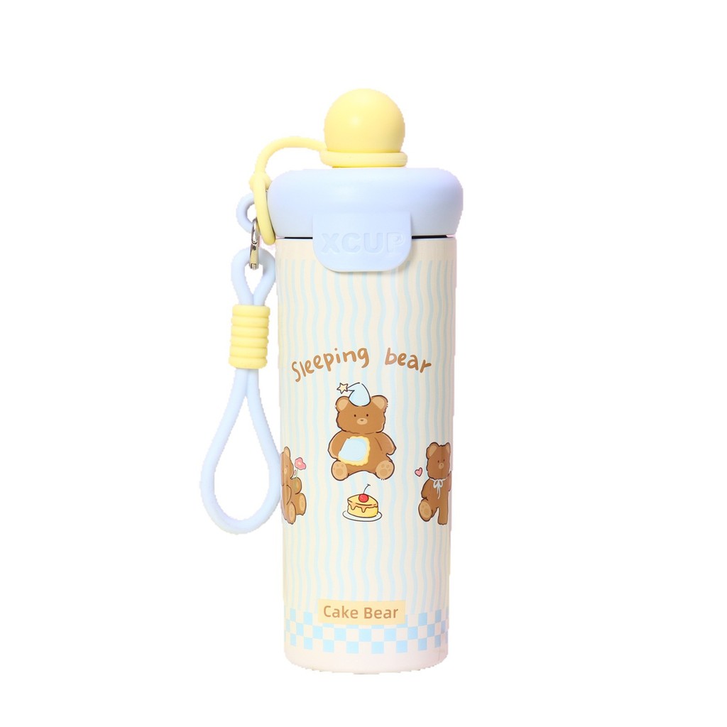 Hoạt Hình Hoạt Hình Thép Không Gỉ 316 Ngoài Trời Di Động Thể Thao Ống Hút Cốc Giữ Nhiệt