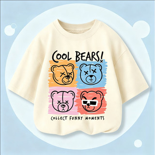 Áo thun tay lỡ form rộng cho bé trai bé gái  BST áo phông cổ tròn chất Cotton Premium thoáng mát
