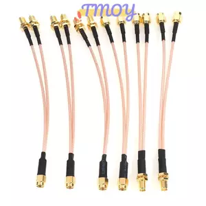 TMOY SMA đến 2X SMA Nam Nữ Loại Y Splitterbiner Jumper Cáp Pigtail TMOY