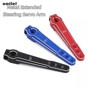Sừng servo mở rộng SMILE, Thiết kế 3 lỗ Cánh tay servo lái 1,5 / 1,75 / 2,0 Inch, Cánh tay xoay servo hợp kim nhôm M3 lỗ cho RC SCX10