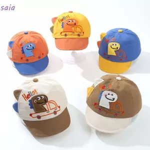 Mũ bóng chày bé trai SAIA, Mũ trẻ em vành mềm có thể điều chỉnh, Mũ thêu trẻ em thoáng khí dễ thương Trẻ em