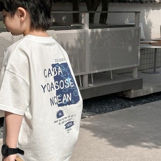 T-shirt Unisex Áo ngắn tay In họa tiết Áo thun Bé trai và Bé gái cổ tròn phù hợp Tops 100% COTTON