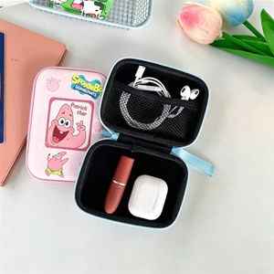 Hộp đựng Patrick Star dễ thương cho phụ kiện di động Bộ sạc /TWS / Tai nghe / Bộ sắp xếp cáp