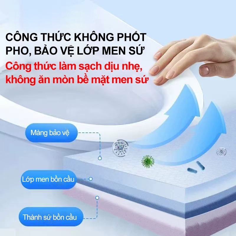 Viên sạch bồn cầu,tẩy sạch mảng bám - khử mùi - diệt vi khuẩn toilet - viên thả bồn cầu,hương thơm đa dạng