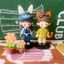 Hoạt Hình Búp Bê Hoạt Hình Bàn Văn Phòng Con Lăn Nhỏ Trang Trí Nội Thất Ô Tô Cặp Đôi Quà Tặng Động Vật Búp Bê Người Lớn Tanabata Lễ Hội 5.31