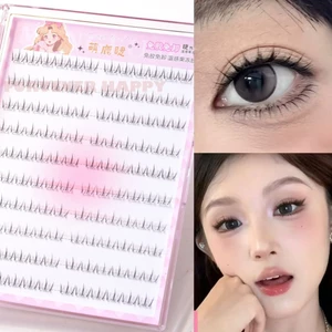 Cụm lông mi đáy trong suốt tự dính - Salon tự nhiên- Hiệu ứng chất lượng